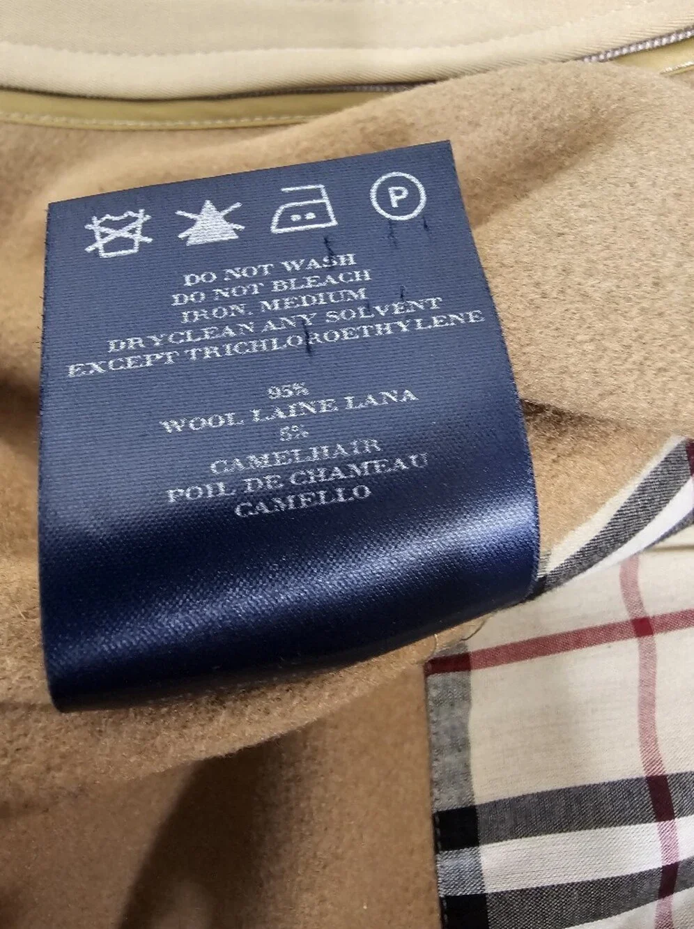 Burberry Vintage Belted Trench Coat With Wool/Camel Hair Liner Khaki Size 10 - Picture 8 of 16